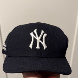 yankees new york or no where fitted hat 6 3/8 baseball